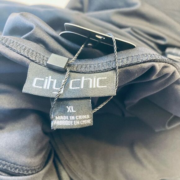 CITY CHIC Black Rhodes One Piece Swimsuit Padded Underwire Plus Size XL 22 NEW - Picture 6 of 9